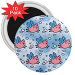 flying pigs 3  Magnet (10 pack)