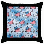 flying pigs Throw Pillow Case (Black)