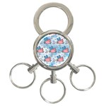 flying pigs 3-Ring Key Chain