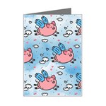 flying pigs Mini Greeting Card