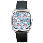 flying pigs Square Metal Watch