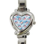 flying pigs Heart Italian Charm Watch