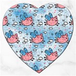 flying pigs Jigsaw Puzzle (Heart)