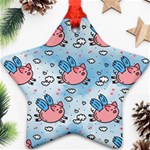 flying pigs Star Ornament (Two Sides)