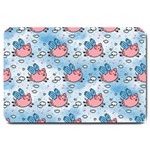 flying pigs Large Doormat