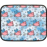 flying pigs Fleece Blanket (Mini)