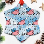 flying pigs Ornament (Snowflake)