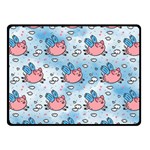 flying pigs Double Sided Fleece Blanket (Small)