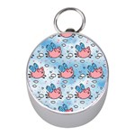 flying pigs Silver Compass (Mini)