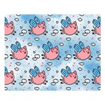 flying pigs Double Sided Flano Blanket (Large)