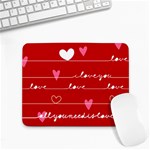 Red Love You Small Mousepad