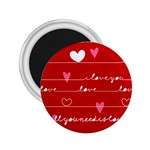 Red Love You 2.25  Magnet