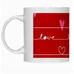 Red Love You White Mug