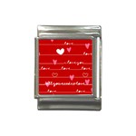 Red Love You Italian Charm (13mm)