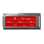 Red Love You Superlink Italian Charm (9mm)