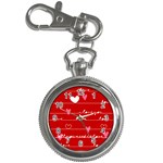 Red Love You Key Chain Watch