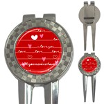 Red Love You 3-in-1 Golf Divot