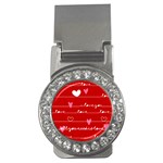 Red Love You Money Clip (CZ)