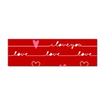 Red Love You Sticker (Bumper)