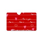 Red Love You Magnet (Name Card)