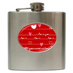 Red Love You Hip Flask (6 oz)