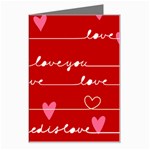 Red Love You Greeting Card