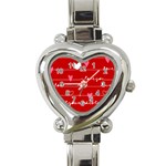 Red Love You Heart Italian Charm Watch