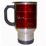 Red Love You Travel Mug (Silver Gray)