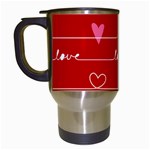 Red Love You Travel Mug (White)