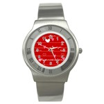 Red Love You Stainless Steel Watch