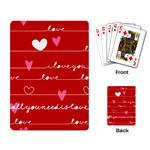 Red Love You Playing Cards Single Design