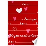 Red Love You Canvas 20  x 30 