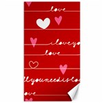 Red Love You Canvas 40  x 72 