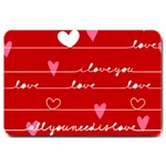 Red Love You Large Doormat