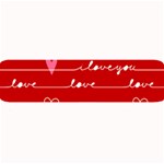 Red Love You Large Bar Mat