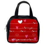 Red Love You Classic Handbag (One Side)