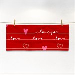 Red Love You Hand Towel