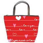 Red Love You Bucket Bag