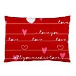 Red Love You Pillow Case