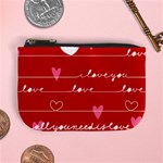 Red Love You Mini Coin Purse