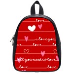 Red Love You School Bag (Small)