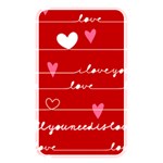 Red Love You Memory Card Reader (Rectangular)