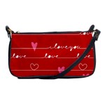 Red Love You Shoulder Clutch Bag