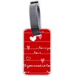 Red Love You Luggage Tag (two sides)