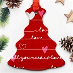 Red Love You Ornament (Christmas Tree) 