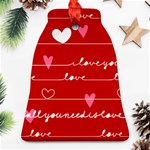 Red Love You Ornament (Bell)