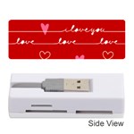 Red Love You Memory Card Reader (Stick)