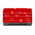 Red Love You Memory Card Reader with CF