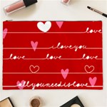 Red Love You Cosmetic Bag (XXL)