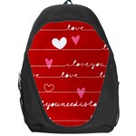 Red Love You Backpack Bag